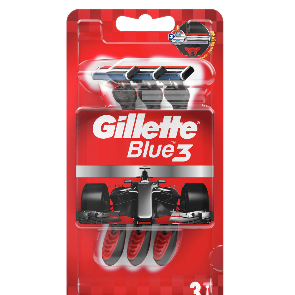 цена Бритва Gillette blue 3 razor maquinilla de afeitar Gillette, 3 шт