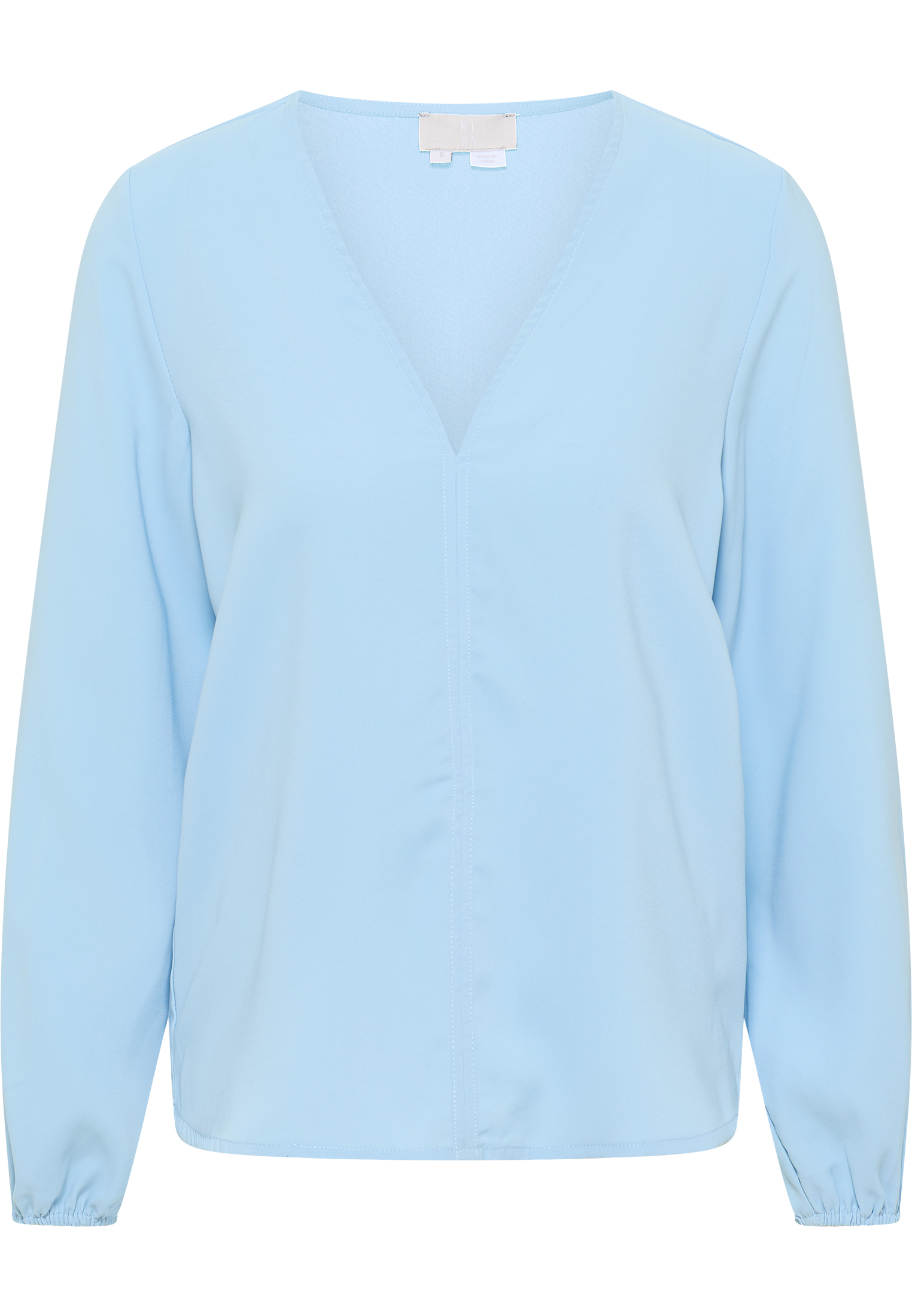 Блуза RISA Klassische Langarm, светло-синий