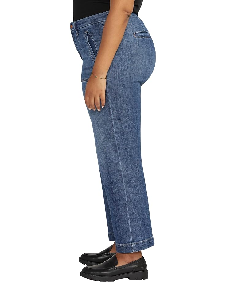 Джинсы Jag Jeans Plus Size Sophia High-Rise Wide Leg Jeans, цвет Tidal Blue