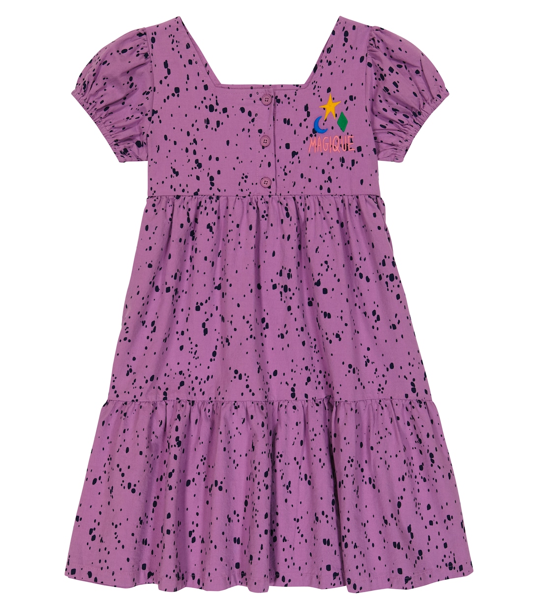 Платье из хлопка с принтом Jellymallow, фиолетовый платье трапеция из хлопка фиолетовый