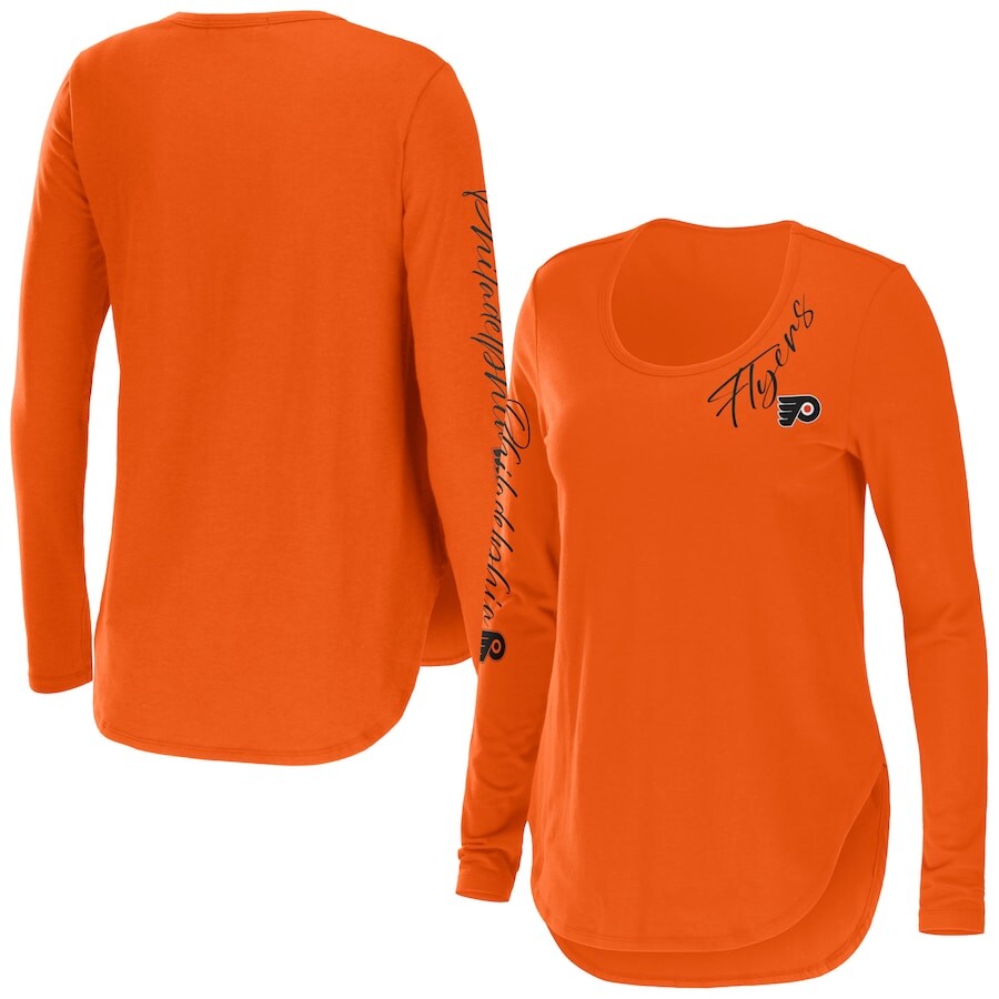 

Футболка с длинным рукавом WEAR by Erin Andrews Philadelphia Flyers, оранжевый