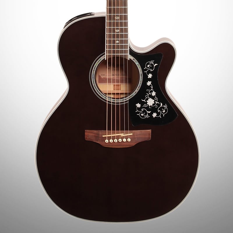 Акустическая гитара Takamine GN75CE Acoustic-Electric Guitar, Transparent Black акустическая гитара takamine gn75ce acoustic electric guitar wine red