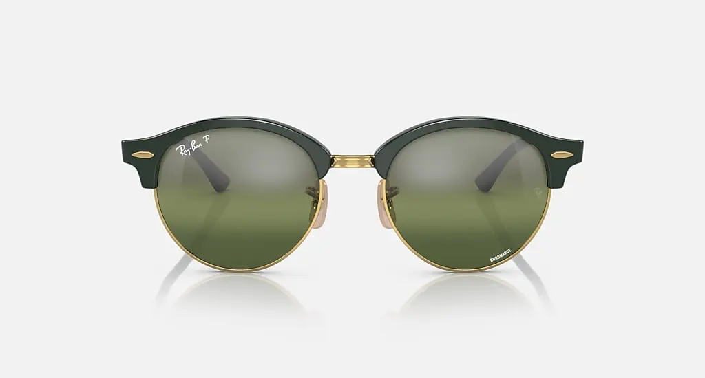 

Солнцезащитные очки Ray-Ban CLUBROUND CHROMANCE, серебряный/зеленый