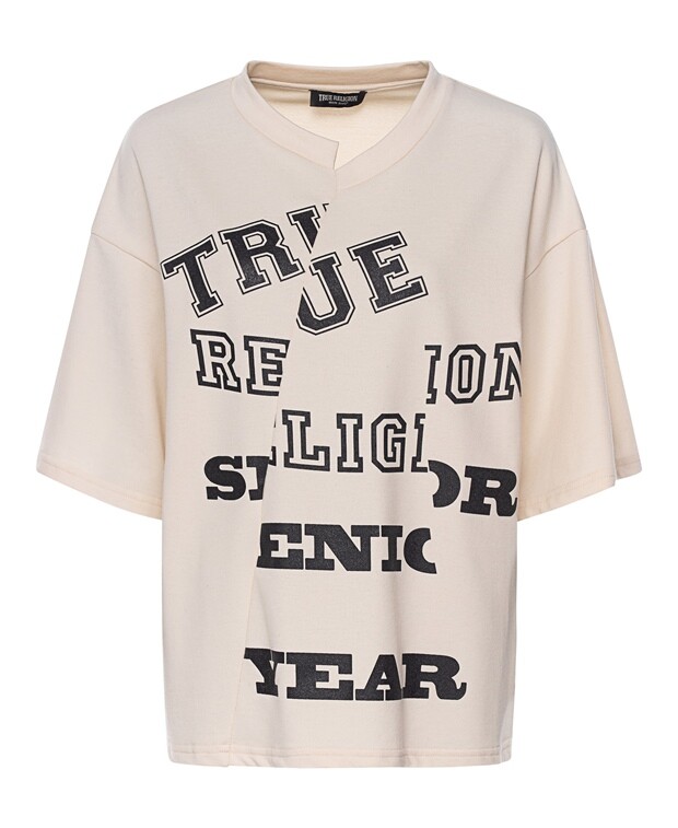 

Рубашка с длинным рукавом True Religion, бежевый