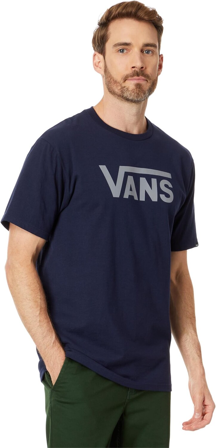 

Классическая футболка Vans, цвет Navy/Frost Grey