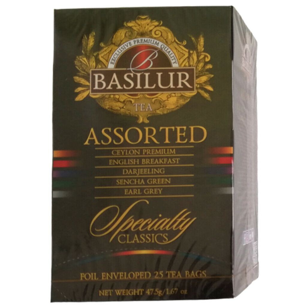 

Чайный набор Basilur Specialty Classics 5 видов чая 25 пакетиков черный чай зеленый чай