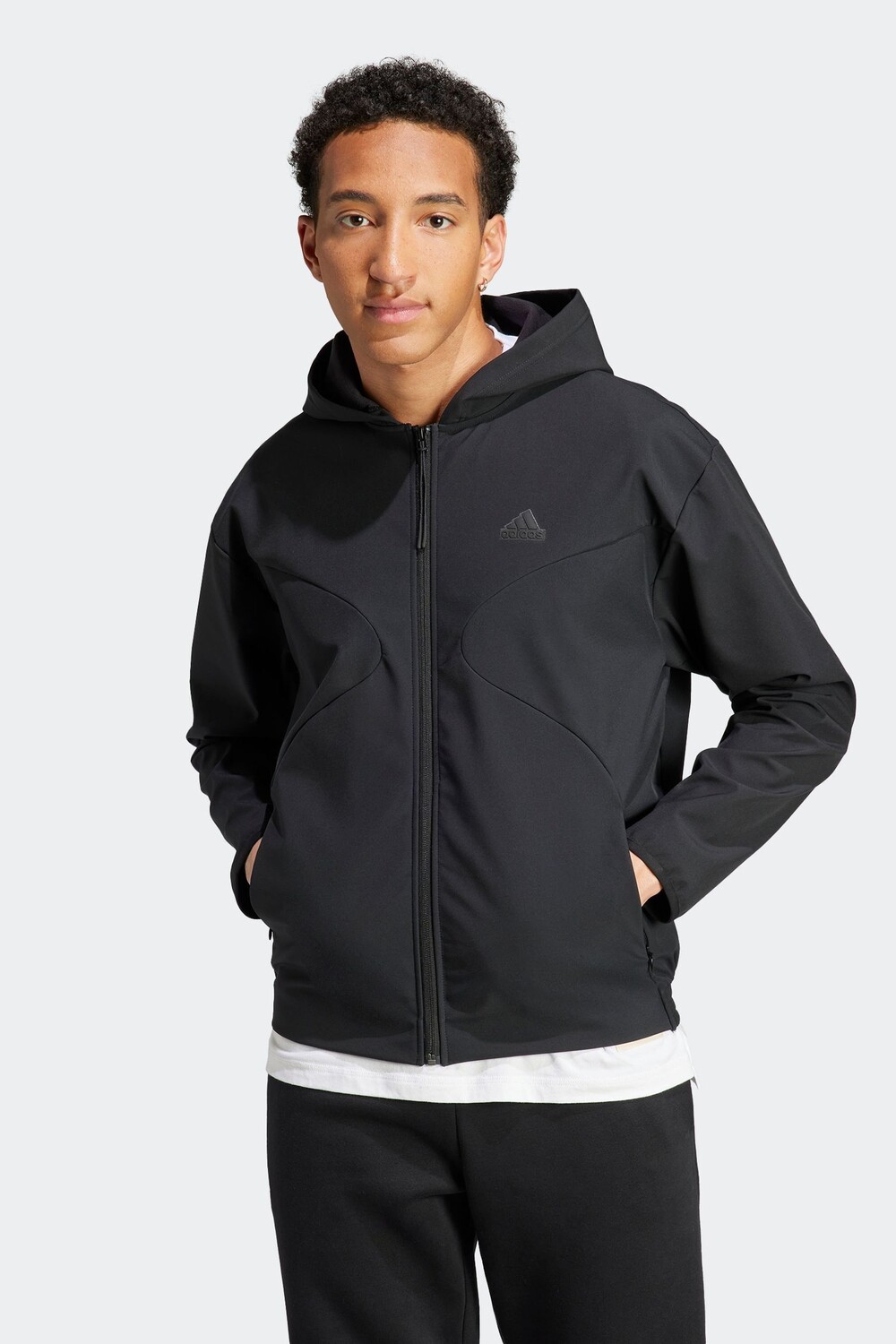

Спортивная толстовка City Escape на молнии adidas, черный