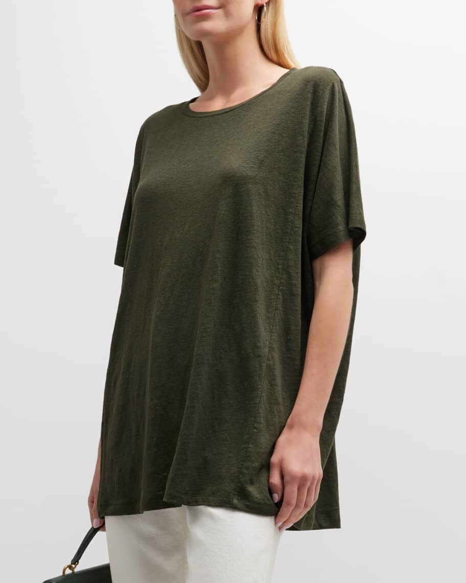 

Миниатюрная трикотажная туника с круглым вырезом Eileen Fisher