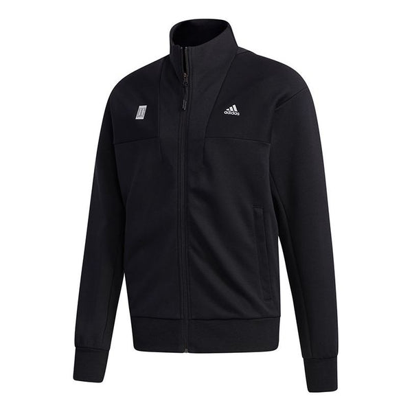 Куртка adidas WJ TT SWT Sports Stylish Stand Collar Logo Jacket Black, черный