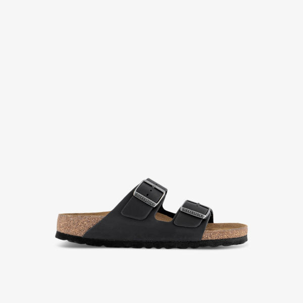 

Сандалии из кожи с двойным ремешком Arizona Birkenstock, черный