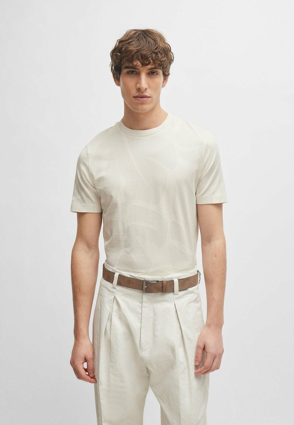 

Ремень ELLOY BOSS, цвет beige three