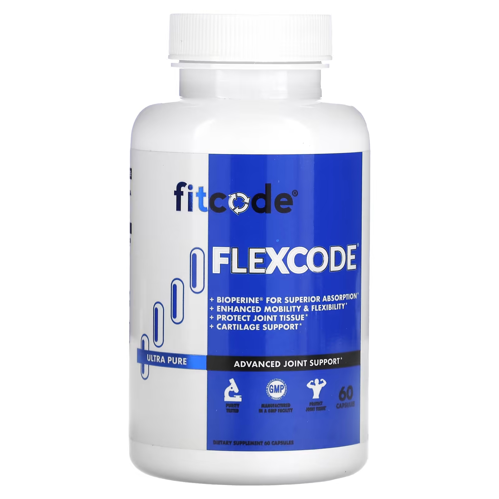 Пищевая добавка FITCODE FlexCode, 60 капсул fitcode leanpre предтренировочная добавка измельченная малина 240 г 8 46 унции