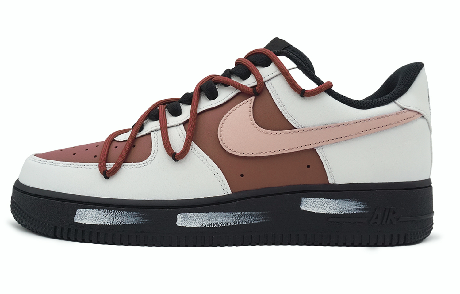 

Кроссовки Nike Air Force 1 Skateboarding Shoes Unisex Low-top White/Brown, коричневый