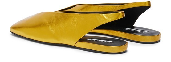 

Балерины Jil Sander, золотой