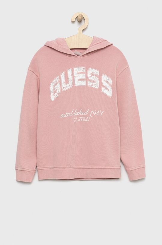 

Детская хлопковая блузка Guess, розовый