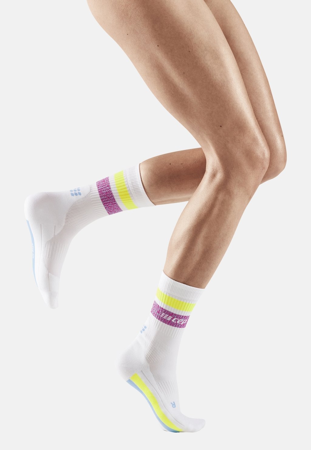 Спортивные носки COMPRESSION MIAMI VIBES CEP, цвет white purple neon yellow Cep
