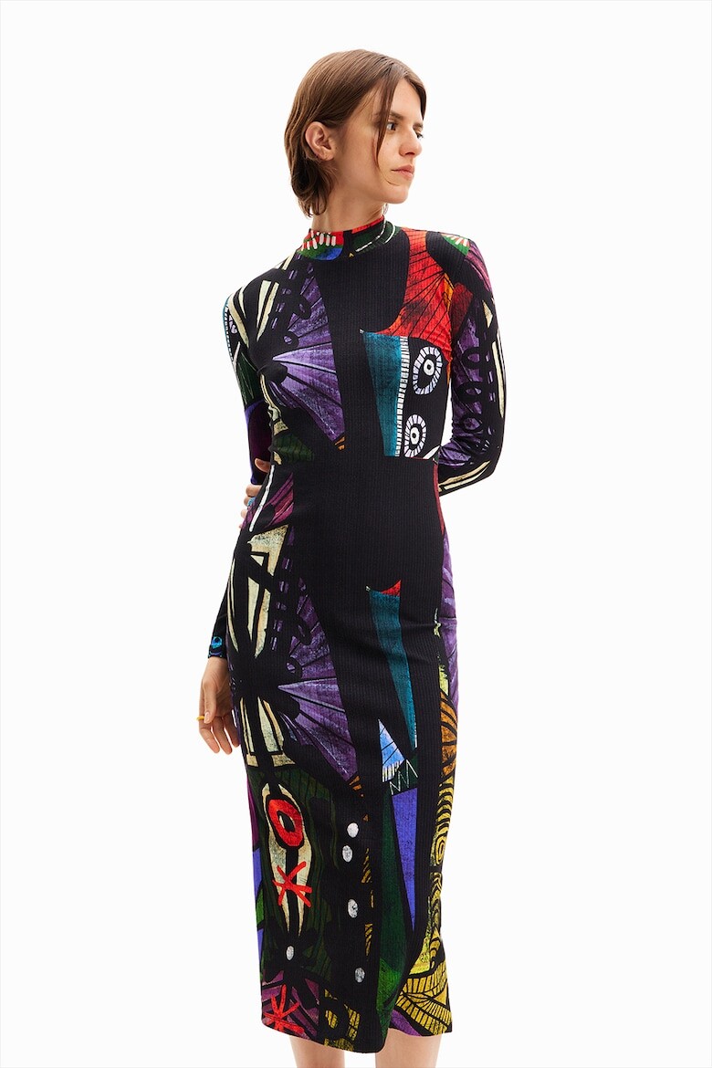 

Платье с абстрактным узором Desigual, мультиколор