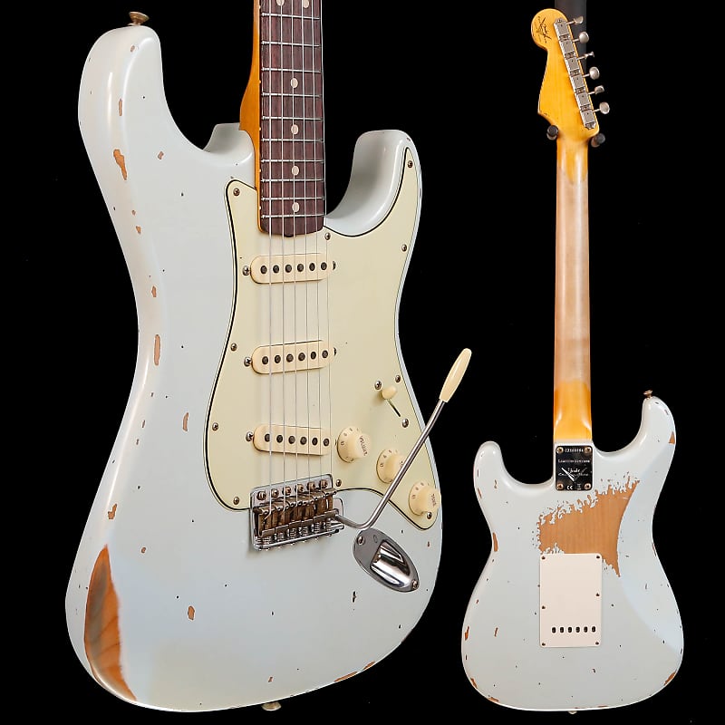 Электрогитара Fender Custom Shop Ltd 1963 Stratocaster Heavy Relic, Sonic Blue
