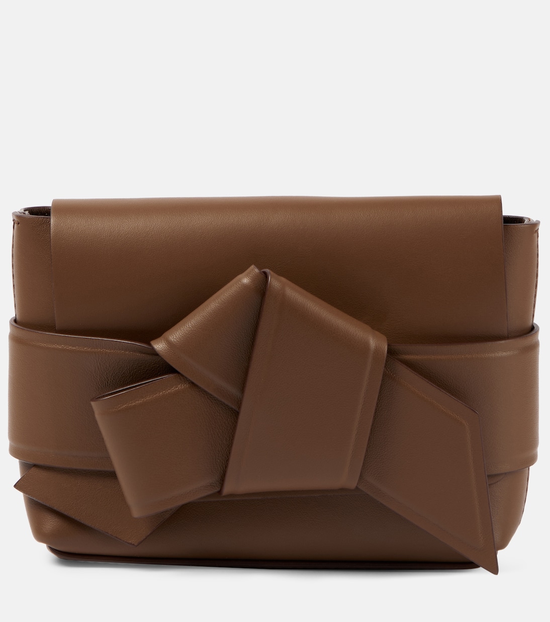 Миниатюрная кожаная сумка через плечо musubi Acne Studios, коричневый ресейл сумка acne studios musubi коричневый отличное