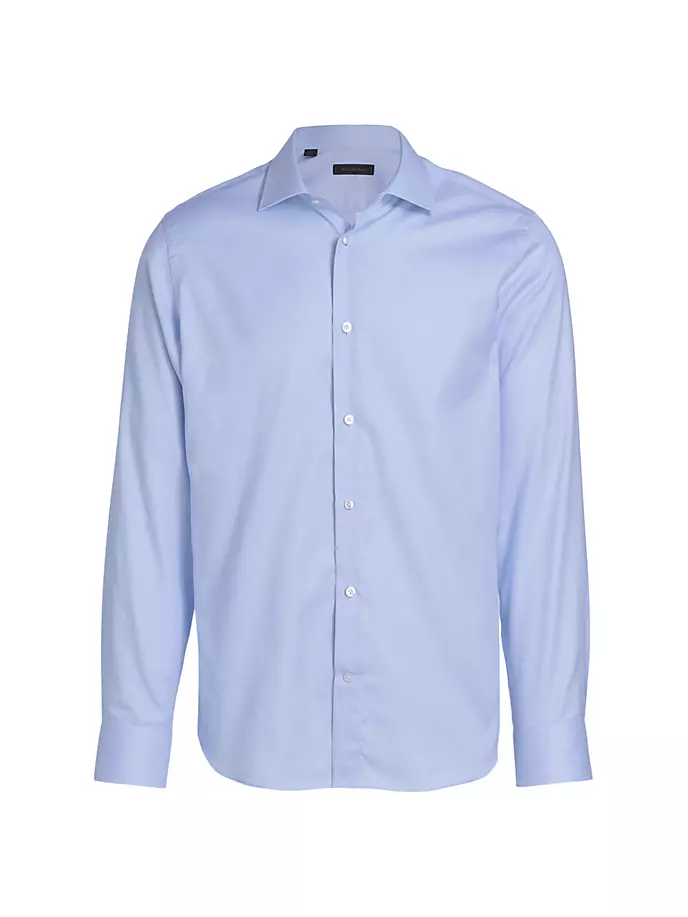 КОЛЛЕКЦИЯ Хлопковая рубашка на пуговицах спереди Saks Fifth Avenue, цвет blue glass