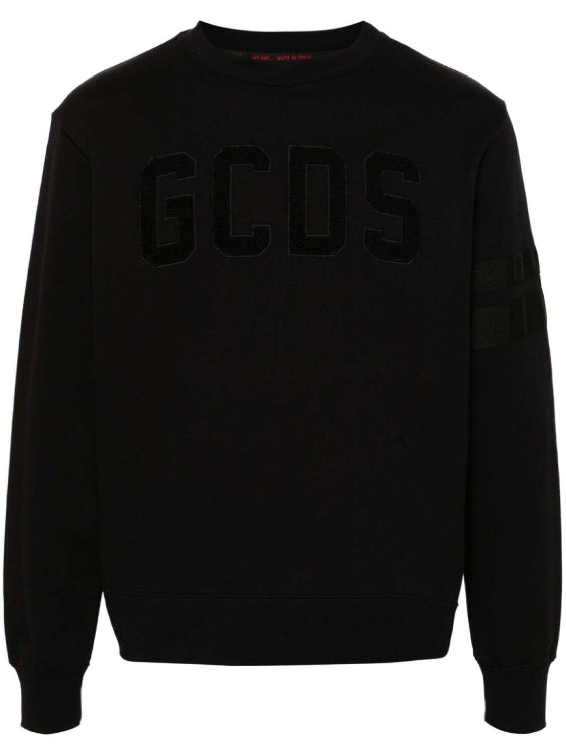 

Хлопковая толстовка с вышитым логотипом Gcds, черный