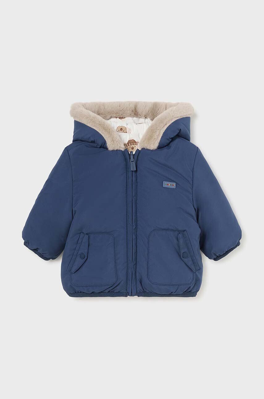 

Куртка двусторонняя для новорожденных Mayoral Newborn, темно-синий