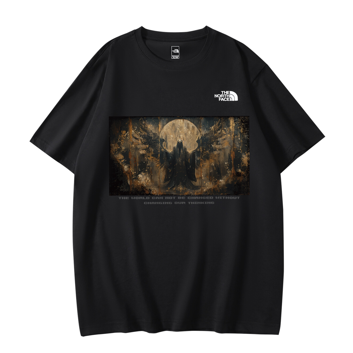 

Футболка унисекс черная The North Face, черный
