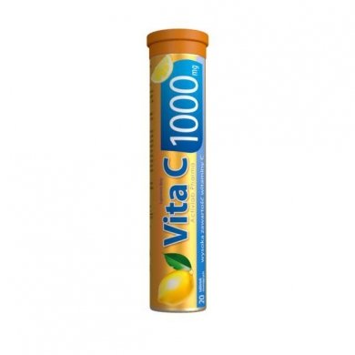 ActivLab, Pharma Vita C 1000 мг, пищевая добавка, со вкусом лимона, 20 шипучих таблеток