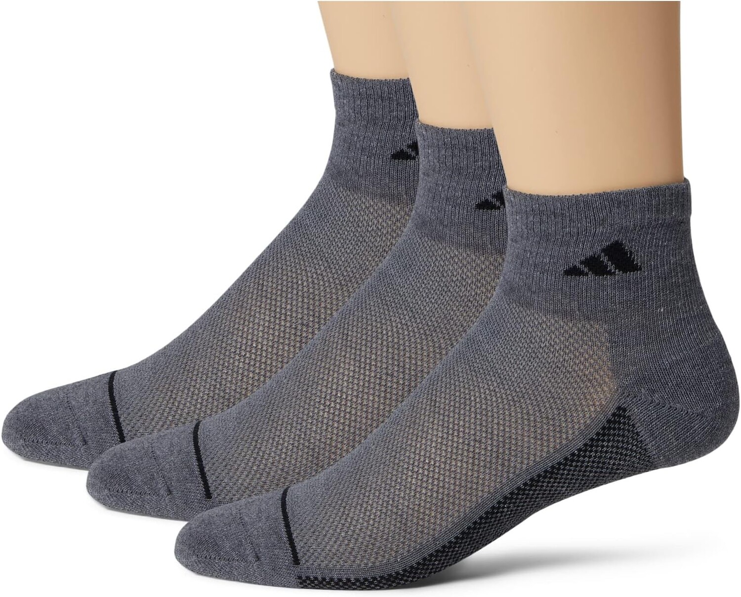 

Низкие носки Superlite Stripe 3, 3 пары adidas, цвет Heather Dark Grey/Black/Night Grey
