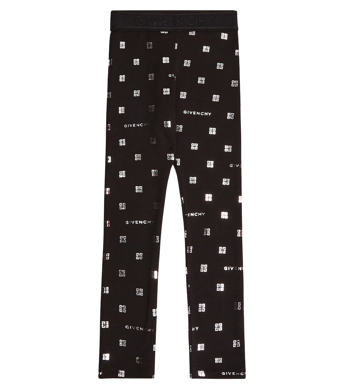 

Леггинсы 4G из смесового хлопкового джерси Givenchy Kids, черный