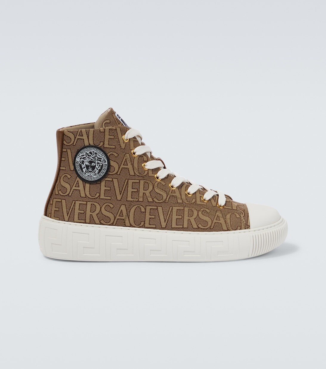 

Высокие кроссовки Versace Allover Greca Versace, коричневый