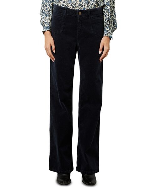 

Вельветовые расклешенные брюки Elvy Gerard Darel, цвет Blue