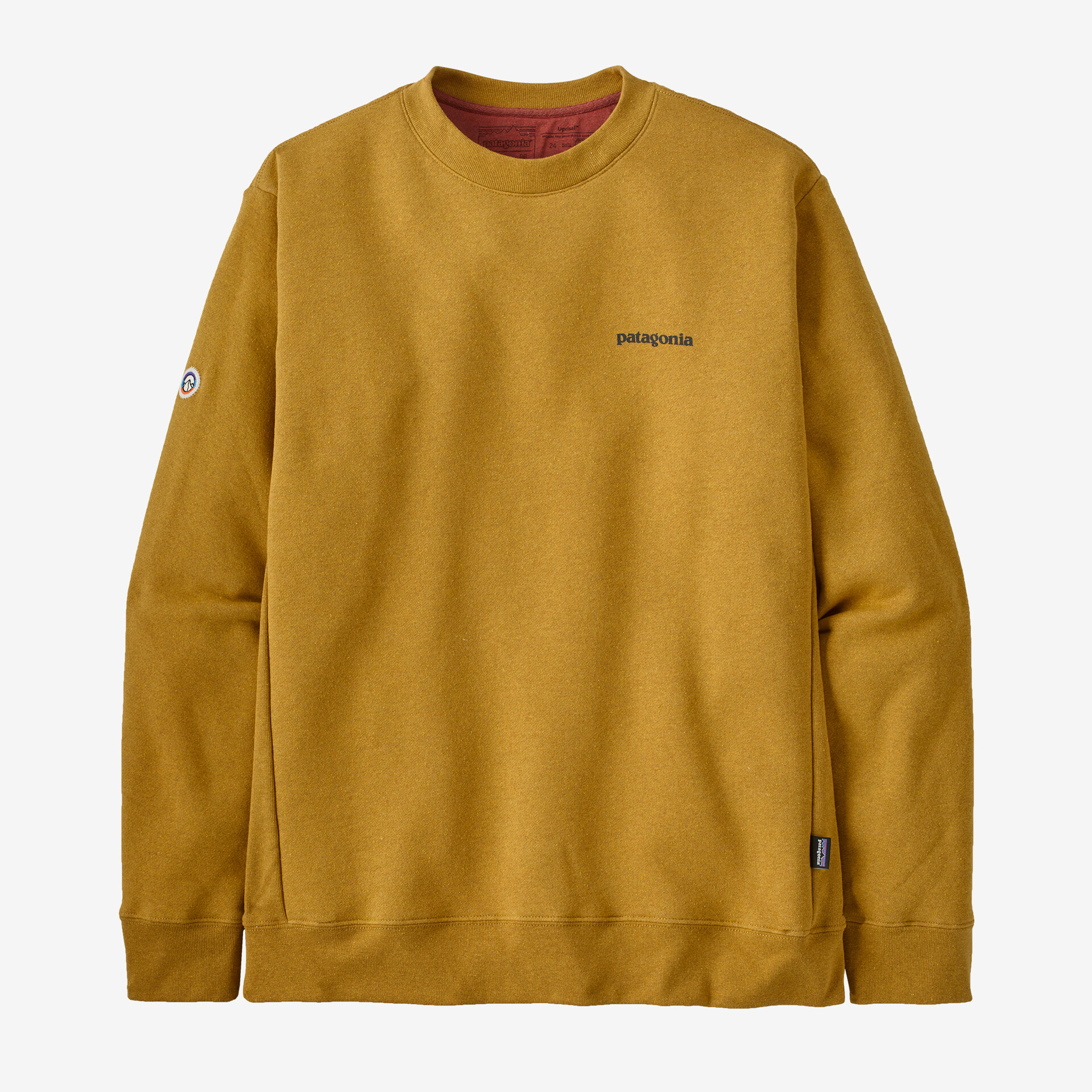 

Толстовка Fitz Roy Icon Uprisal Crew Patagonia, цвет Cosmic Gold