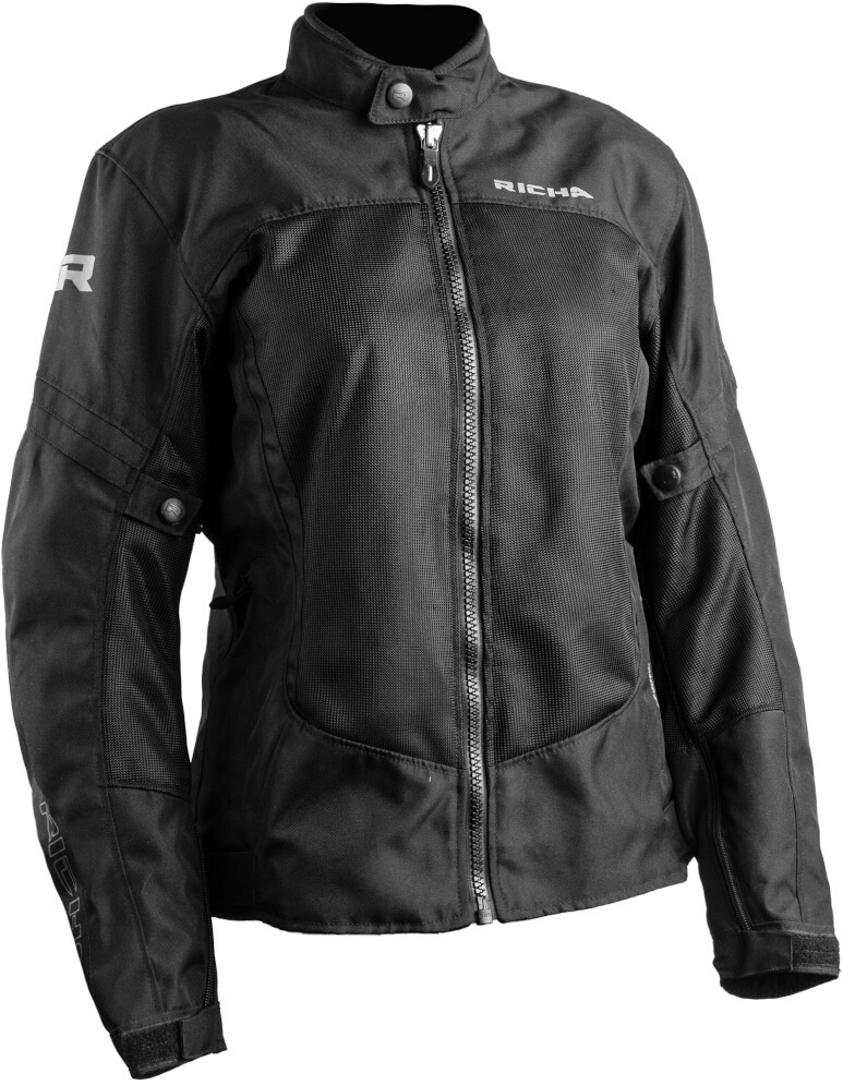 мотоциклетная куртка с подкладкой защитная прокладка плечи защита для локтя наколенник для мотокросса гонок катания на лыжах льда ката Женская мотоциклетная текстильная куртка Airbender Richa, черный