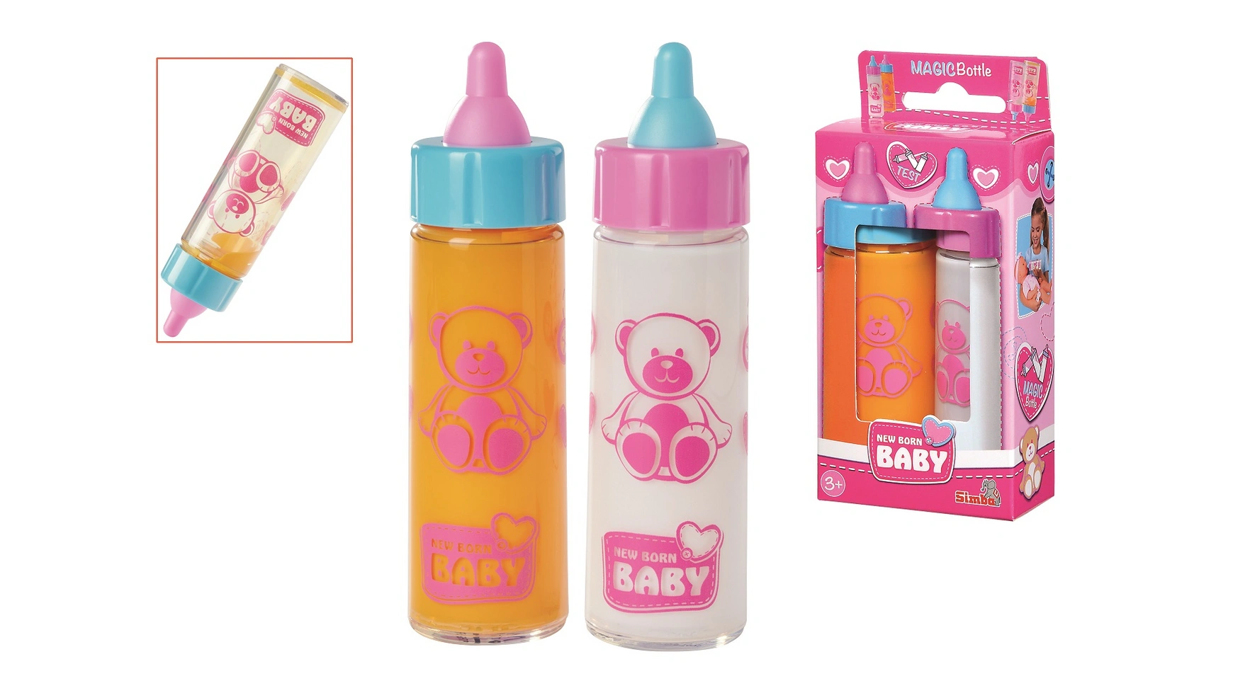 Новорожденный ребенок 2 волшебные бутылочки, бутылочки для питья с исчезновением Simba
