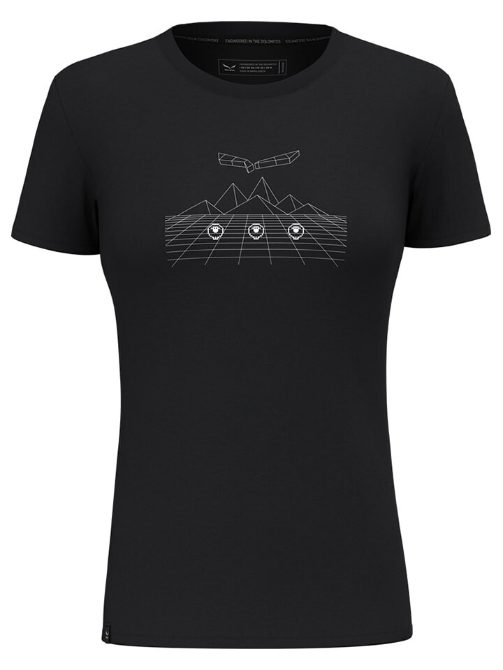 

Спортивная футболка Salewa Funktionsshirt Pure Dolomites, черный