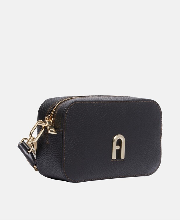 

Кожаная сумка-мессенджер Furla, черный