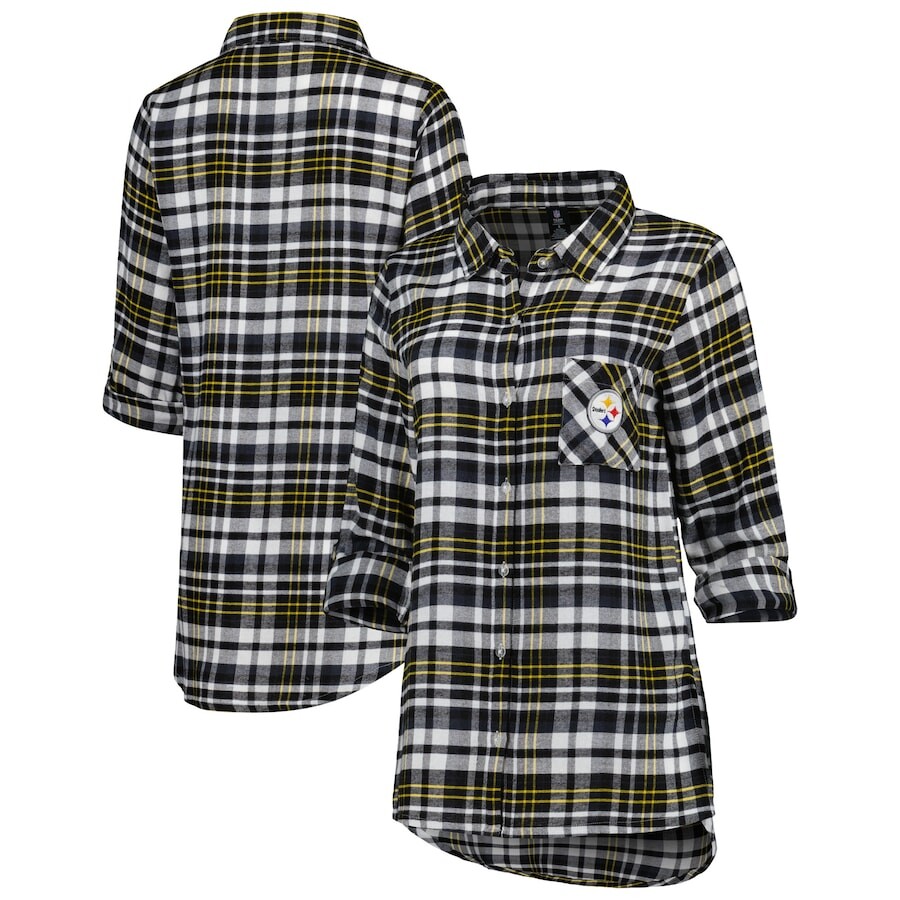 

Ночная рубашка Concepts Sport Pittsburgh Steelers, черный