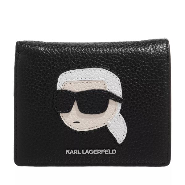 Кошелек ikonik 2.0 leather bifld wlt Karl Lagerfeld, черный
