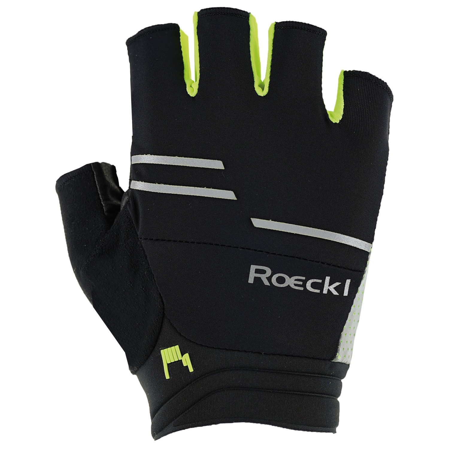 цена Перчатки Roeckl Sports Iguna, цвет Black/Fluo Yellow