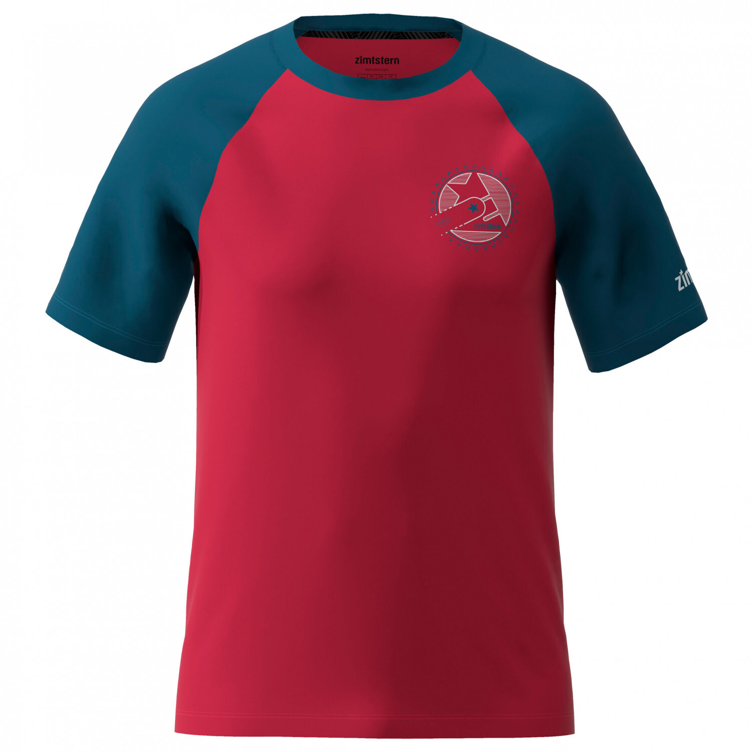 

Функциональная рубашка Zimtstern Crankz Tee, цвет Jester Red/French Navy