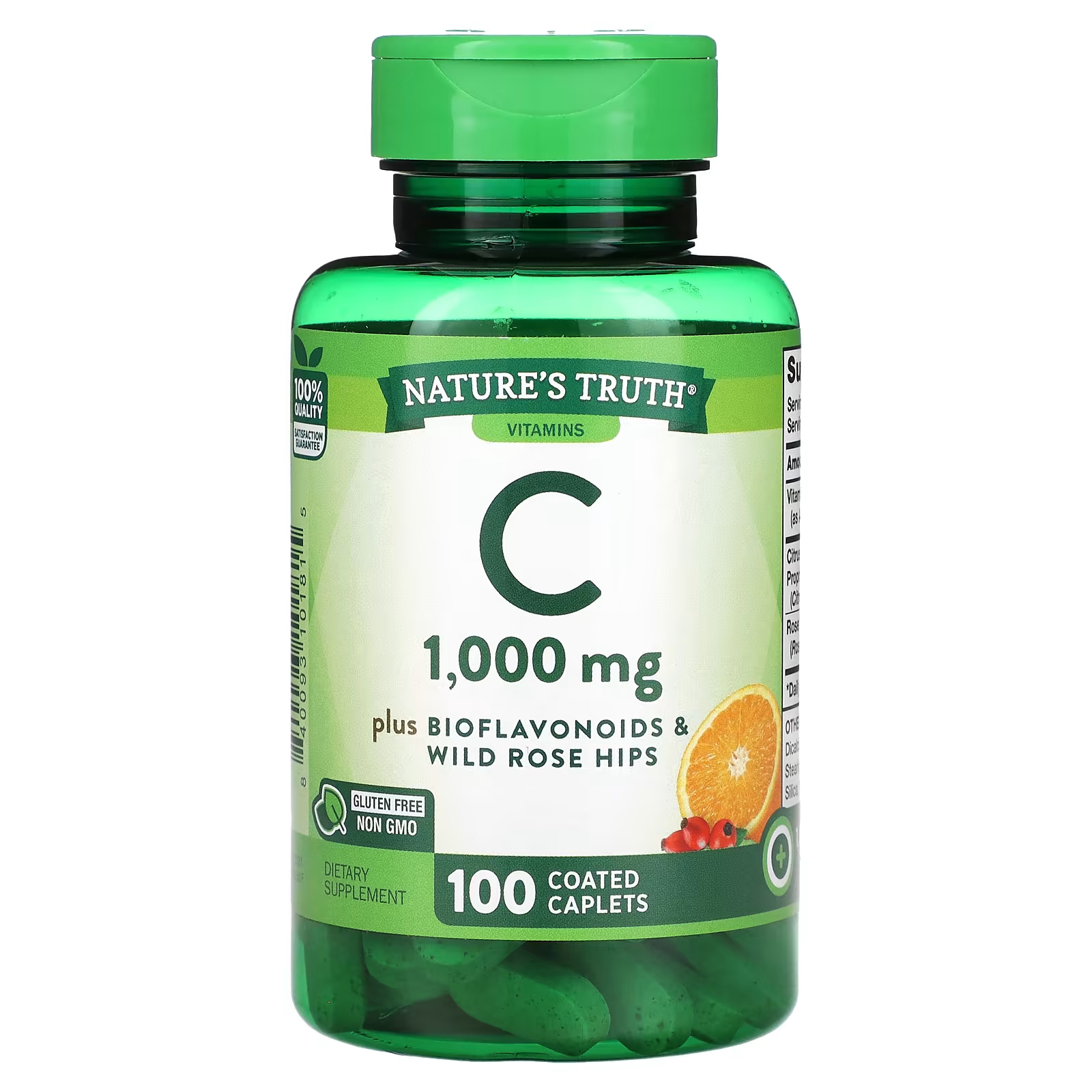 Витамин С Nature's Truth 1000 мг, 100 капсул bioschwartz комплекс витамина с с биофлавоноидами цинка и шиповником 120 капсул