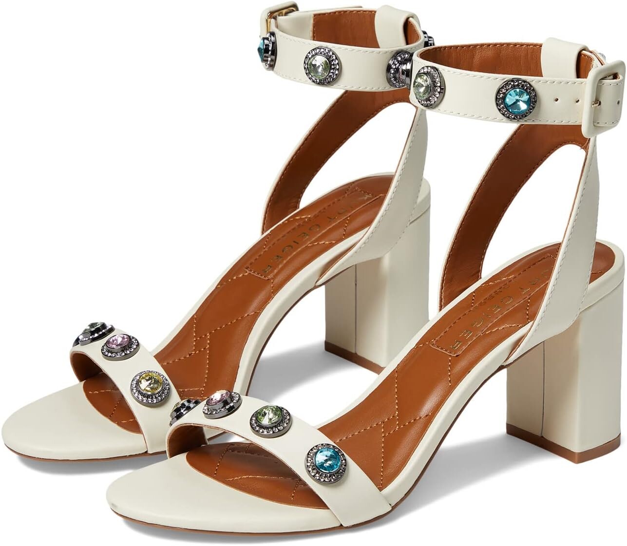 

Босоножки Octavia Block Sandal Kurt Geiger London, цвет Bone/Comb