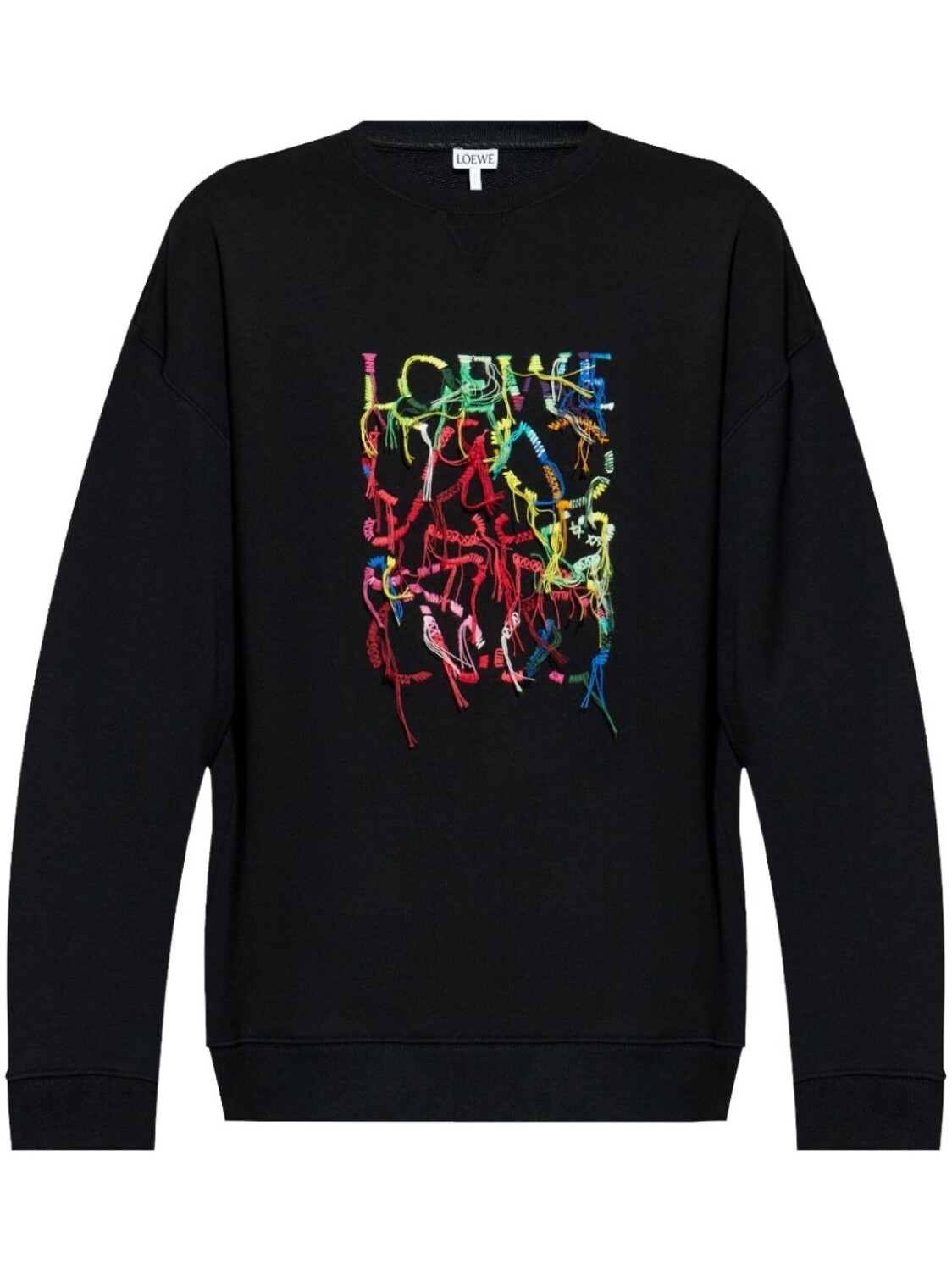 

LOEWE толстовка с вышитым логотипом, черный