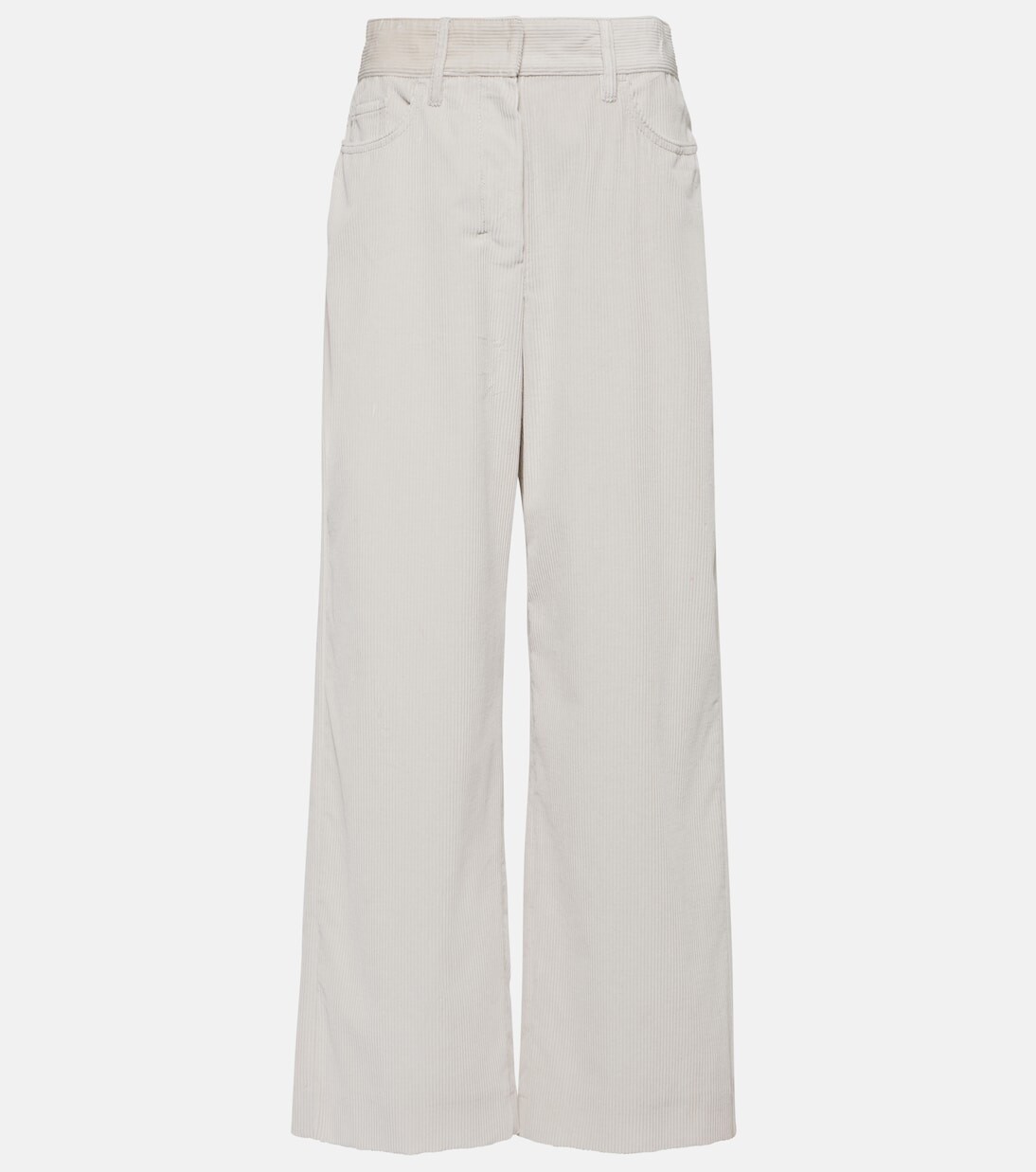 

Бархатные брюки широкого кроя helier 'S Max Mara, нейтральный