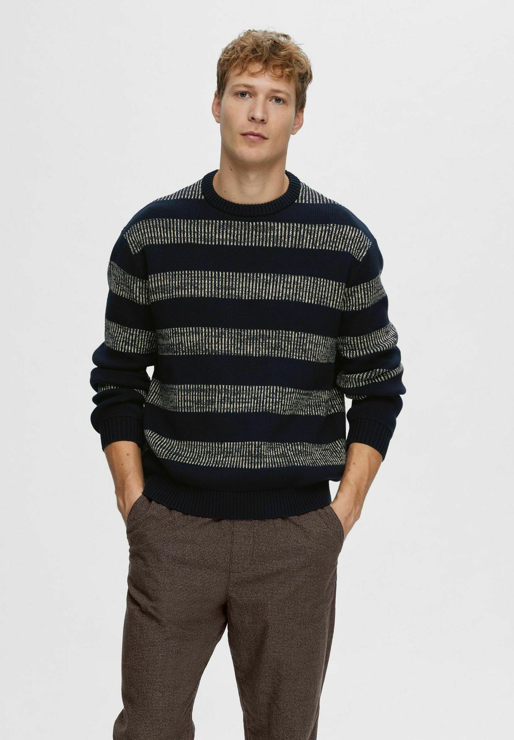 Свитер Selected Homme, темно-синий selected homme свитер
