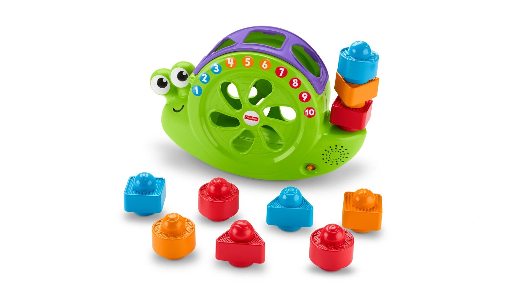 Музыкальная улитка Fisher Price Babies, подключаемая игрушка, складывающаяся игра, развивающая игрушка