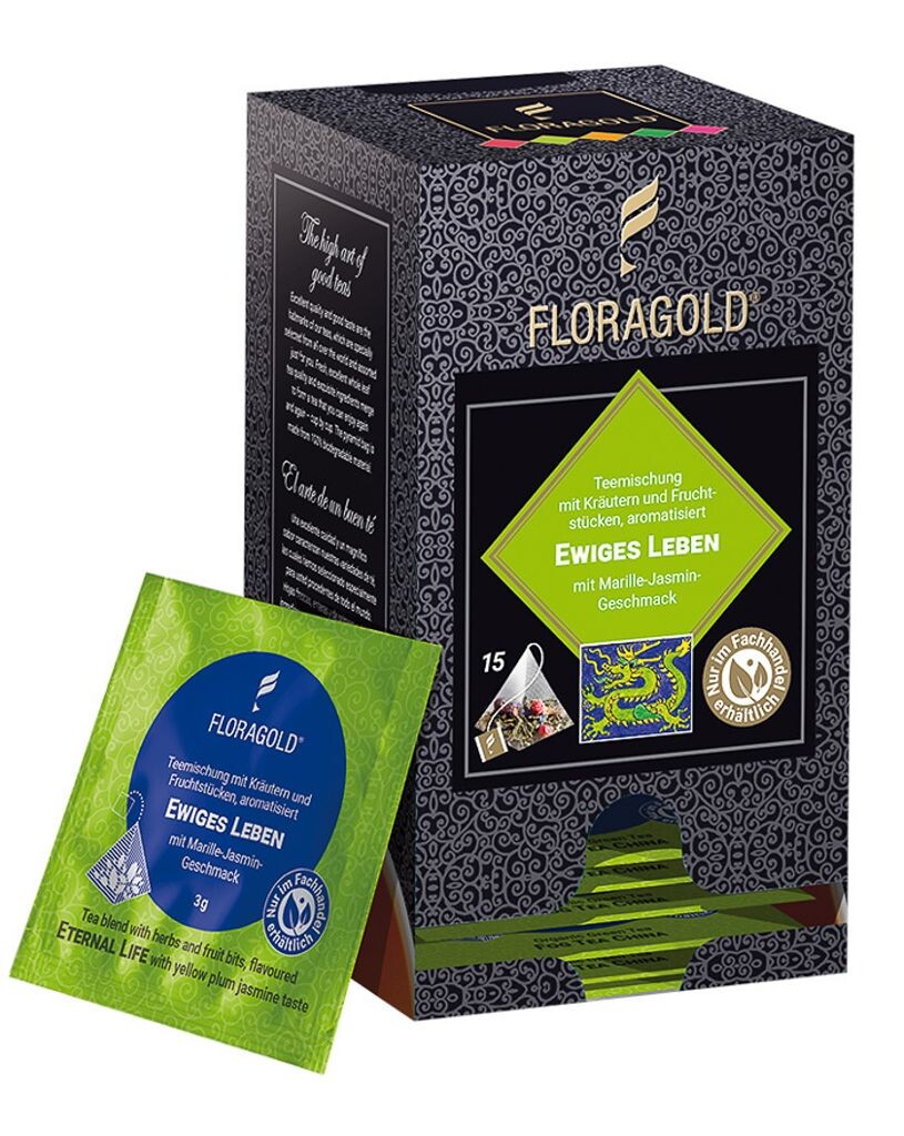

Зеленый чай ВЕЧНАЯ ЖИЗНЬ от Floragold, 15 пакетиков-пирамидок