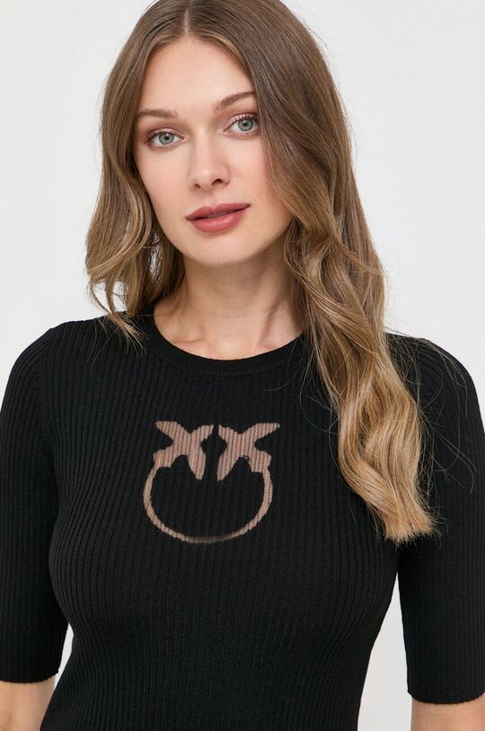 

Шерстяной свитер Pinko, черный