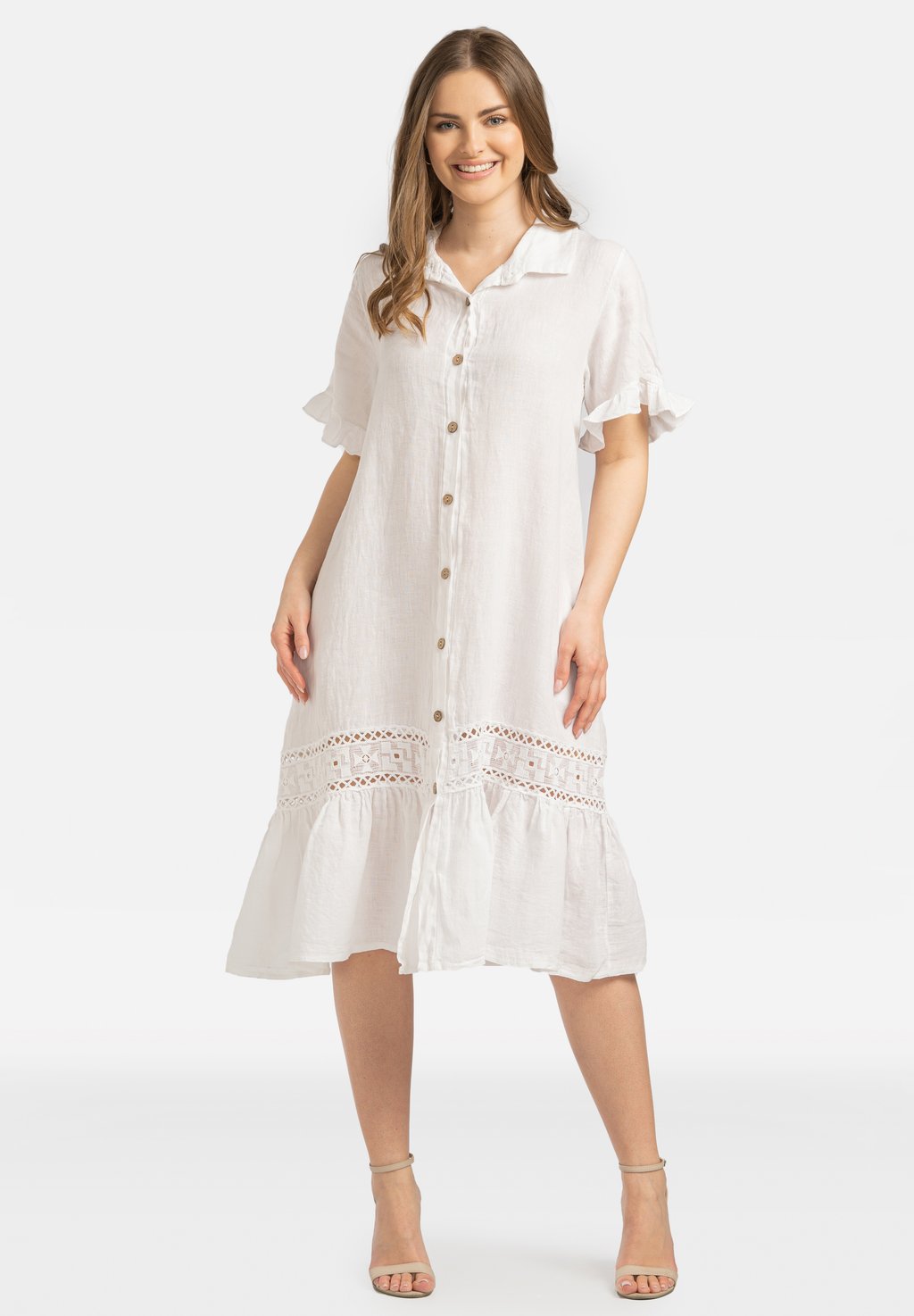 цена Платье-рубашка Perso, белый
